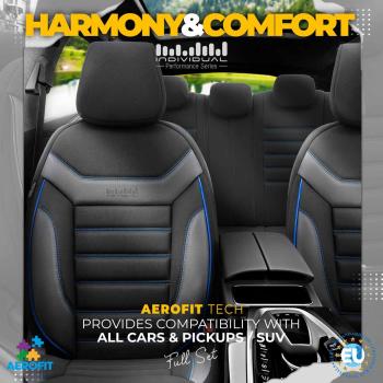 Auto Sitzbezug Set Universal Vorne und Hinten Komfortabel Komplett Set